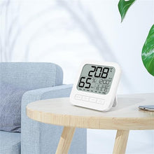 Household Electronic Thermometer Indoor Room Temperature and Humidity Meter Bracket Wall Mounted (OneColor 10 * 10cm)