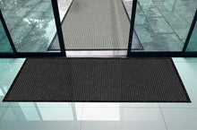 Commercial Entrance Mat for Carpeted Floors with Matching Border and Cleated Rubber Backing for Carpet Floors, Slip-Resistant Water-Absorbent Entry Mat for Indoor Business Use