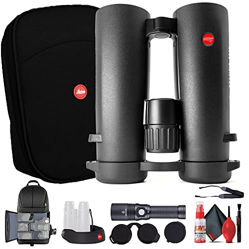 Leica 8x42 Noctivid Waterproof Binocular Black with Deluxe Backpack and Accessories