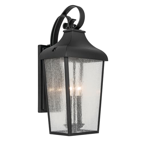 Kichler Forestdale 2-Light Outdoor Wall Light, Textured Black