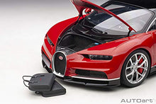 AUTOart Bugatti Chiron 1/12 Model Car Italian Red Nocturne Black