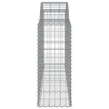 Arched Gabion Baskets 3 pcs Galvanized Iron 78.7"x19.7"x39.4"/47.2" White Black Other