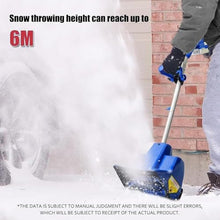 ZIJINGM Electric Snow Blower, 28×18cm Outdoor Snow Removal Tool, Handheld Electric Snow Blower with 4.0Ah Lithium-ion Battery and Charger(2batteries)