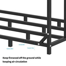 JDXQBLD Firewood Rack Extra Large Tall Outdoor Firewood Rack Square Stand Waterproof Fireplace Garden