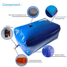 5sssallefaa Portable Water Storage Bag Soft Water Bladder Cube 1800L One Color
