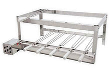 Brazilian BBQ Rotisserie Grill Stainless Steel 6 Skewers With Rest Level