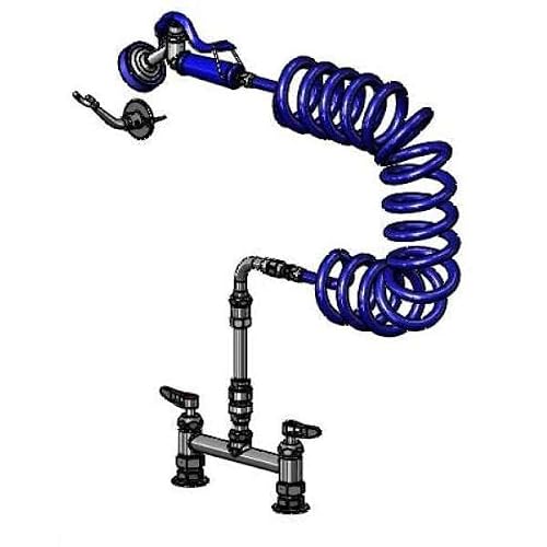 T&S Brass, PG-8DESV00ZCJZF, Pet Grooming: 8" Deck Mount, Ceramas, VB