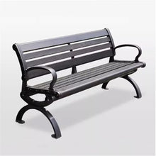 yinxx240708 Heavy-Duty Outdoor Benchs Garden Bench,Outdoor Benches,Iron Steel Frame Patio Benchs with Backrest Armrests for Lawn Yard Porch Work Entryway Slatted Seat for Park, Yard & Porch(Medium)