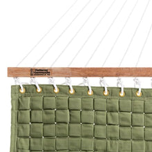 Hatteras Hammocks Light Green Soft Weave Hammock with Free Extension Chains & Tree Hooks, Accommodates 2 People, 450 LB Weight Capacity, 13 ft. x 55 in.