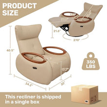 Power Electric Recliner Chairs for Adults with 260° Swivel/Rocker