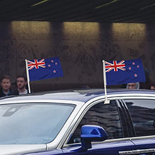 BANNER BUZZ MAKE IT VISIBLE New Zealand Car Flag Window Clip 18” X 12” Double Side Printing White Pack of 100