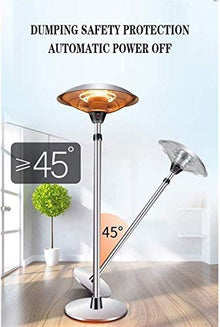 Electric Garden Patio Heaters Height Adjustable Patio Heater Umbrella Telescopic Rod Patio Heaters Outdoor Indoor Commercial Umbrella Stainless Steel