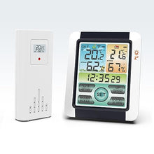 PATINS Digital Weather Station, Indoor Outdoor Thermometer, Barometer, Hygrometer, Alarm Clock, Temperature Monitor, Snooze Function, 100m Reception Range