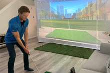 HomeCourse Golf ProScreen 180 Premier Indoor Golf Simulator Enclosure White