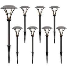 GOODSMANN Landscape Lighting Low Voltage Path Lights 1 Watt LED 60 Lumens Landscape Lights with Metal Stake Connector for Garden Yard Patio Area Outdoor Lighting (8 Pack) 9920-2104-08