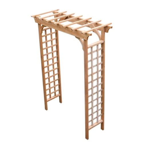 Fairchild Arbor Solid Fir Wood Garden Arch, Natural Finish