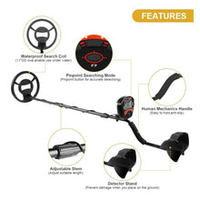 Metal Detector, Professional Underground Depth Detector, Gold Detector, Treasure Detector, Waterproof.