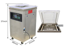 TECHTONGDA Chamber Vacuum Sealing Machine Stainless Steel Silver 15.7 Inch Sealing Length
