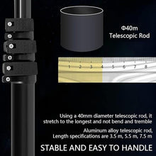 Electric Solar Panel Cleaner Brush and Extendable Rod, Photovoltaic Panel Cleaning Tool, for Cleaning Solar Panel, Roof, Pool, RV, 110V-240V,24.6ft(7.5m)