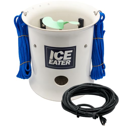 Ice Eater Submersible Pond & Lake Deicer for Boat Docks & Marinas, Winter Water Pump for Circulation & Aeration, P500 1/2 Horsepower - 25 Ft Cord 115V