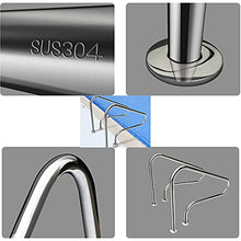 Pool Handrail Pool Hand Rail 2Pcs Easy Mount Hand Grab Rail W/Swimming Pool Armrest Cover 304 Stainless Steel Handrail Railing | Height 35\U2018\U2018 (Thick:1.0Mm) (Thick:1.5Mm) ()