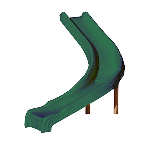 Swing-N-Slide Side Winder Curved Plastic Swing Set Slide for 4' Deck Heights Green