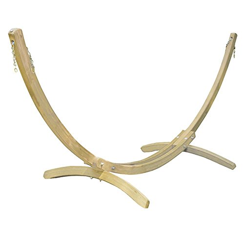 Olymp Hammock Stand, Wood Construction, Indoors and Outdoors, Adjustable, Hanging Range of 118" - 142", Holds Up to 440lbs