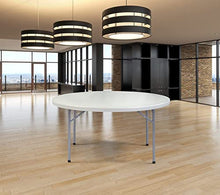PRO&Family 15 Pack! 60 Inches Round Tables for Parties Perfect for Church 60 in Round Table Easy Folding Table Round Banquet Tables Granite Outdoor Table Heavy Duty Round Table White Table Folding