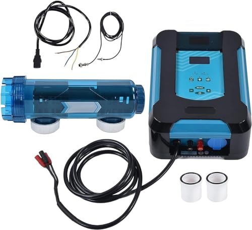 KANGJIEM Pool Saltwater Chlorinator, 20/30/40/50 g/h Automatic Self Cleaning Salt Chlorinator Water Pool Electrolytic Salt Chlorine Generator System for Swimming Pool, Spa Pool,50g/h(50g/h)