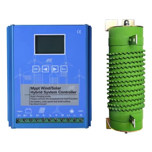 24v,HYZHANHONG 12V 24V 48V 12000W MPPT Wind/Solar Hybrid System Controller, Multi-Voltage Renewable Energy Charge Manager with LCD Display