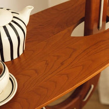 ZHONGCHENGWU Floor Lamp Modern Wood Floor Lamp with Side Table,Living Room Standing Light with Shelves