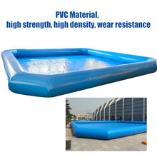 INTBUYING 23x23x1.8ft Large Inflatable Swimming Pool with 110V 800W Blower