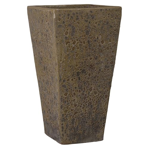 Emissary Bubble Yellow Stoneware Square Planter 17in x 31.5in