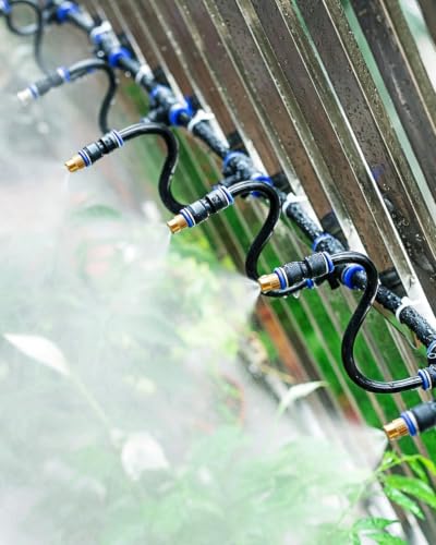 360° Bendable Irrigation System Kit, Adjustable Water Outlet Cooling Mist