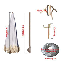 5JJJLOOOPP Garden Parasol Umbrella – Outdoor Table Umbrella High-End Beautiful Cool and Comfortable 45° Tiltable Sun Shade Protection Deck Outdoor (Luxury Style E Suit) (Luxury Style B Suit)
