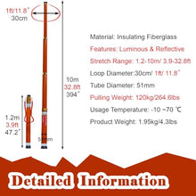 CHZDPP Telescopic Swimming Pool Safety Hook, 14 18 21 32 feet Professional Swimming Rescue Pole, Rescue Equipment for for Drowning Swimmers (Size : 10m/32.8ft/394inch)