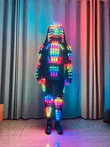Generic Remote Control LED Robot Suit XXL Black