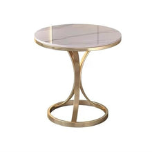 Couch End Table Rock Slab Side Table Living Room Rock Slab Small Coffee Table Sofa Corner Table Simple Movable Balcony Small Round Table Side Cabinet Corner Tables for Living Room(C,60cm)