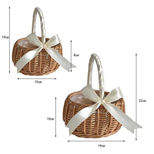 Storage Basket,Small Picnic Flower Woven Hand-Held Wicker Decorative for Home