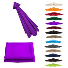 MXJCKSOQ UV Protection Canopy Replacement for 2- Sun Umbrella - Outdoor Parasol Top Cover Grass Green Perfect for Sun Shade & Weather Resi /8 arms,Purple-7.5ft (230cm)/8 arms