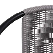 smnyxs Garden Chairs 8 Pack Plastic Rattan Steel Frame