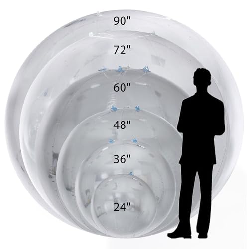 YBZCHLM Giant Inflatable Mirror Ball Set with Air Pump Red 5pcs