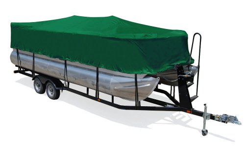 TaylorMade Trailerite Semi-Custom Full Pontoon Boat Cover Hunter Green 24'1" - 25'0" CL x 102" B