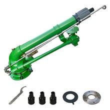 Farm Irrigation Sprinkler, 2" Impulse Impact Sprinkler, 360° Large-Area Watering Spray, with Replacement Nozzle Set, for Agriculture Lawn
