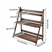 Flower Stand Plant Set Table Flower Pot Accessories Storage Shelf Bookshelf Display Rack Shelf Storage Decoration Display Rack American Country (Color : Brown) (Brown)
