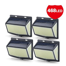 Post Lights Outdoor Garden Solar Lights for Garden Decoration 468 LED Solar Light Outdoor Solar Lamp Powered Sunlight Waterproof PIR Motion Sensor Street Light