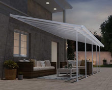 Palram - Canopia Feria 13' x 26' Patio Cover Canopy Awning, White/Clear