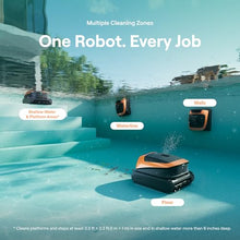 Beatbot Sora 30 Cordless Robotic Pool Vacuum Cleaner with iSkim Solar Powered Pool Skimmer, Cleans Floor, Walls, Waterline and Surface-Vibrant Orange & Blue