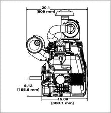 Briggs & Stratton 613477-4209-J1 Vanguard 35 HP 993cc Horizontal Shaft Engine