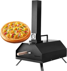 KJLYLPP 11 Wood Fired Outdoor Pizza Oven – Portable Hard Wood Pellet Pizza Oven for Any Outdoor Kitchen